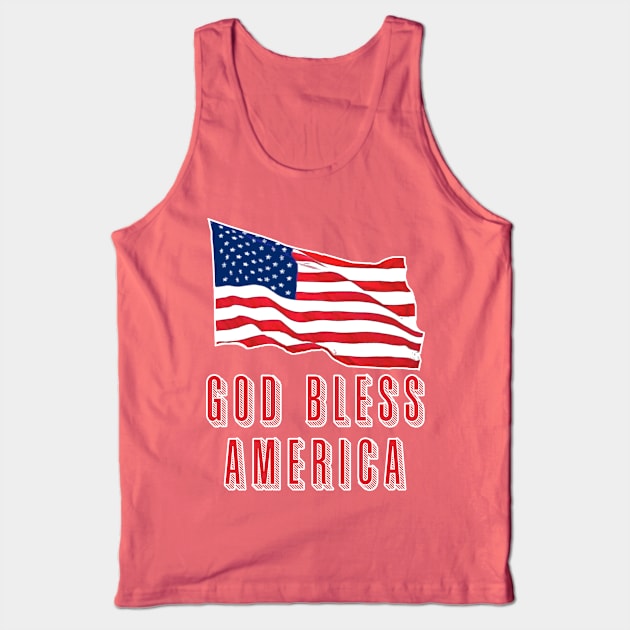 God Bless America Tank Top by Scarebaby